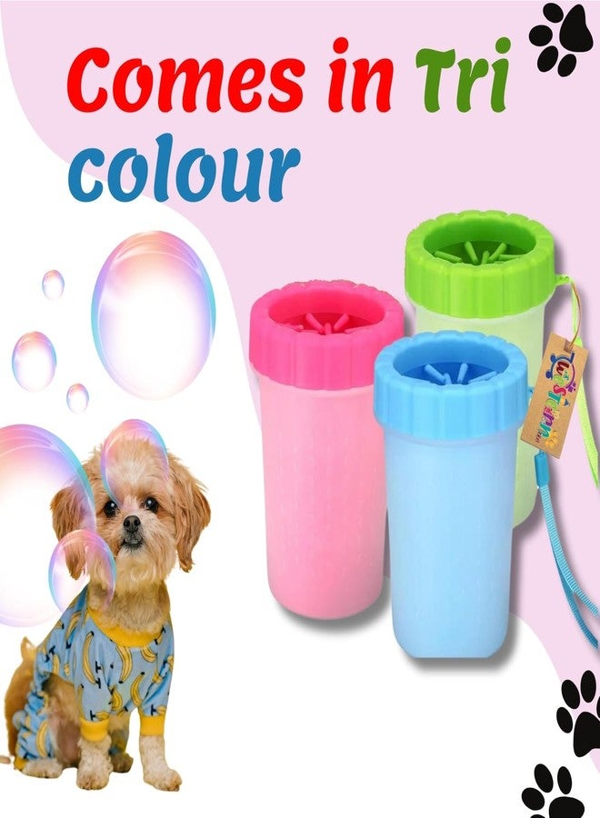 ويستيرن إرا فرشاة تنظيف أقدام الحيوانات الأليفة PawPerfect من ويسترن إيرا: فرشاة سيليكون محمولة 2 في 1 لتنظيف مخالب الحيوانات الأليفة، تنظيف سهل للكلاب والقطط من جميع الأحجام، وداعاً لآثار الأقدام الموحلة (وردي) - Image 5